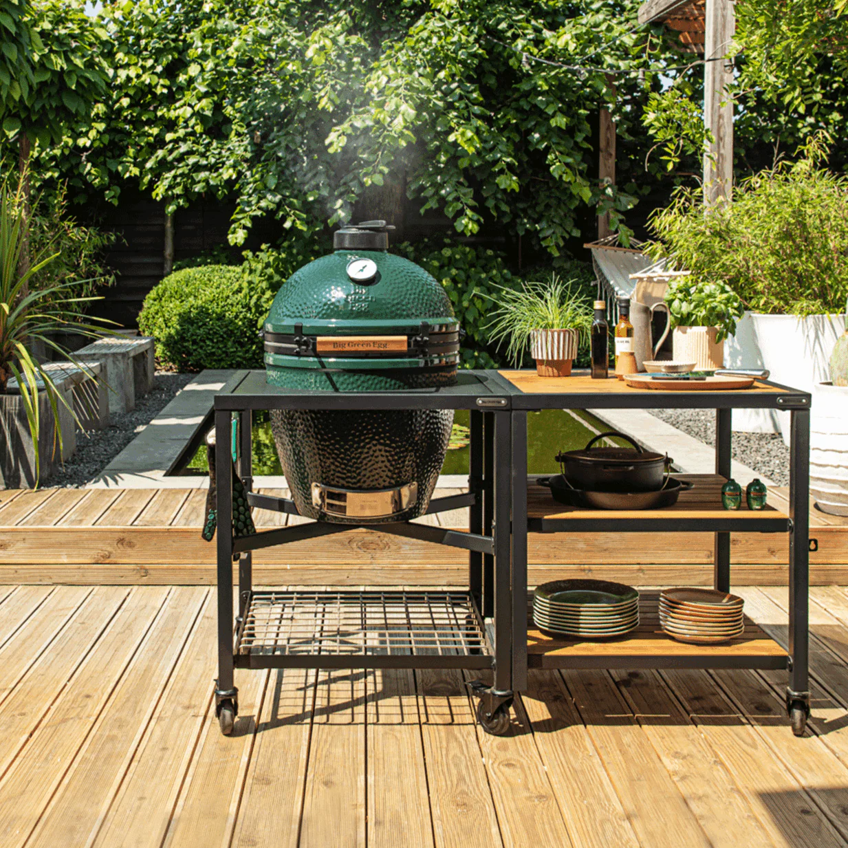 Big Green Egg Medium Big Green Egg In A Modular Nest Package