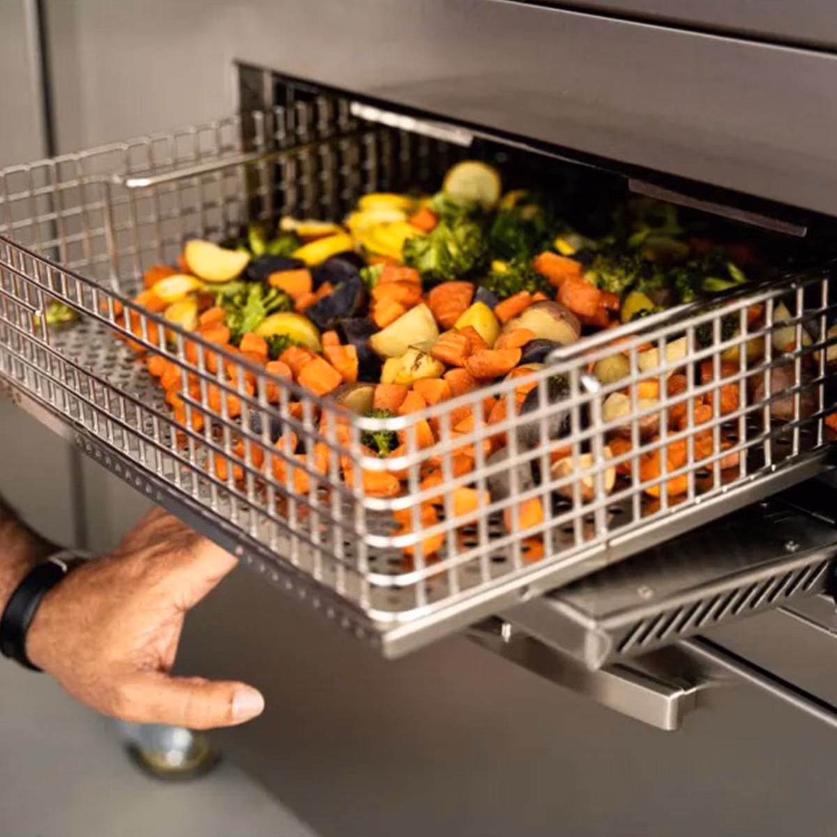 Blackstone--Select 36 inch Griddle Air Fryer Combo with dual side tables and storage drawers