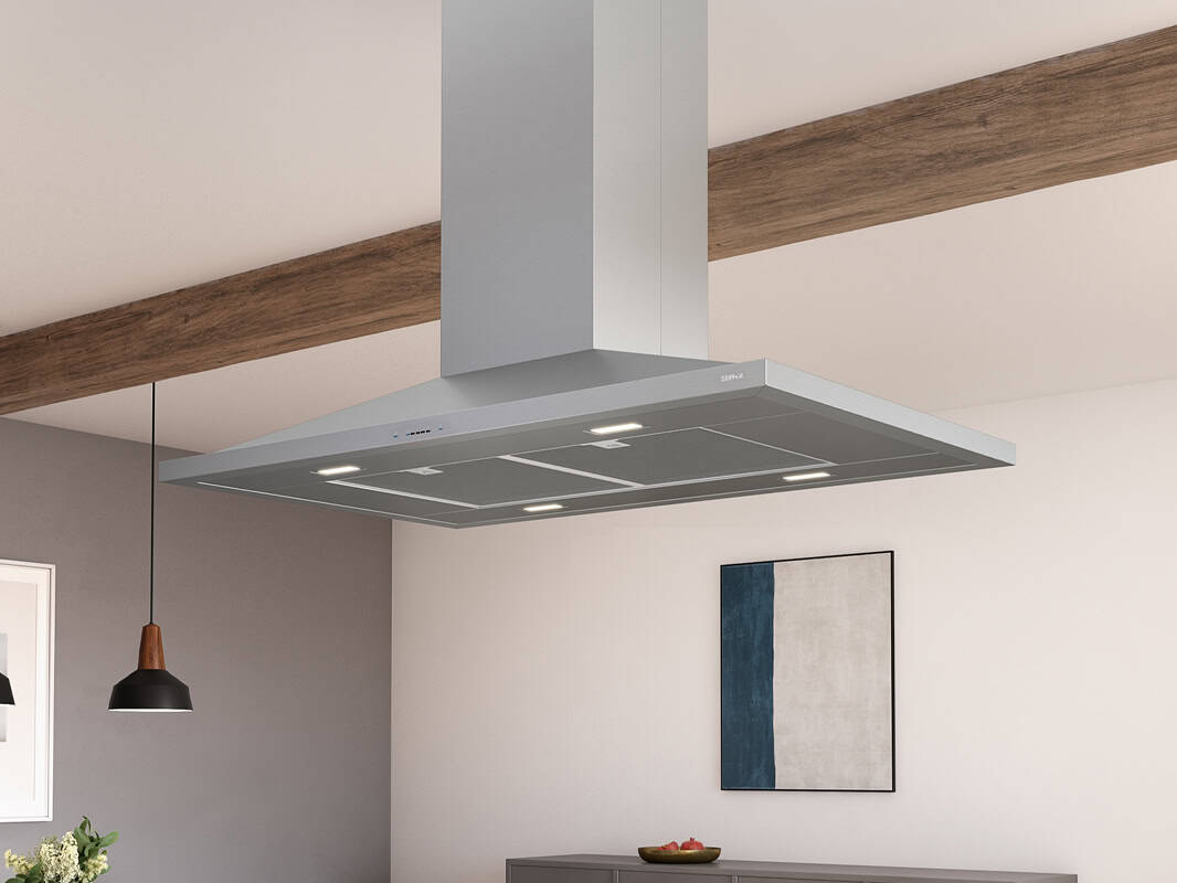 Zephyr Anzio Island Hood 42" LED 600 CFM ACT