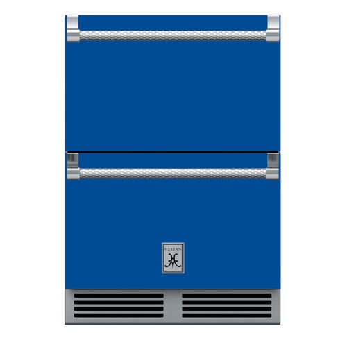 Hestan Outdoor Refrigerator & Freezr Drawer 24" - Bora Bora Blue