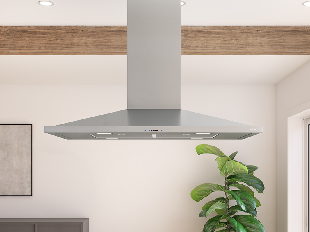 Zephyr Anzio Island Hood 90cm LED 600 CFM ACT