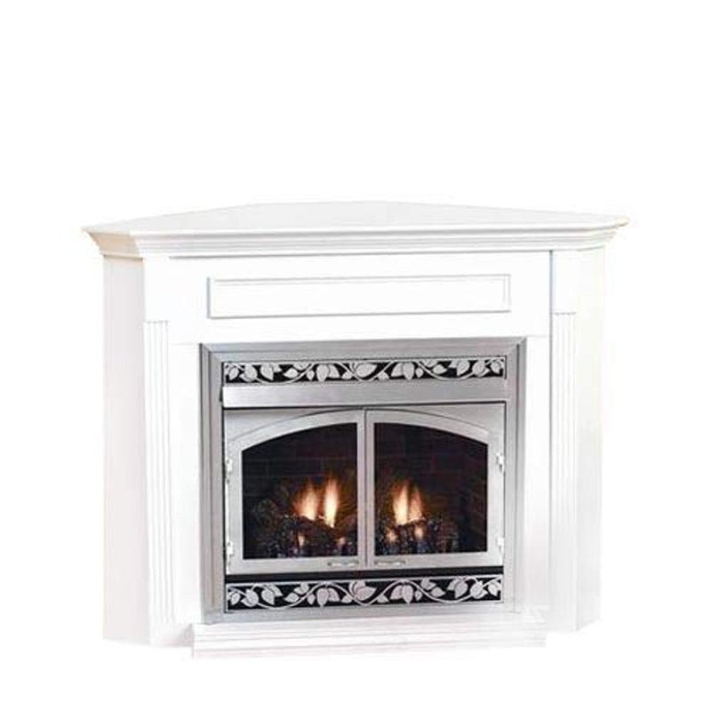 Empire Comfort Systems Standard 32" Corner Cabinet Mantel With Base - Unfinished Hardwood - Embc1Suh