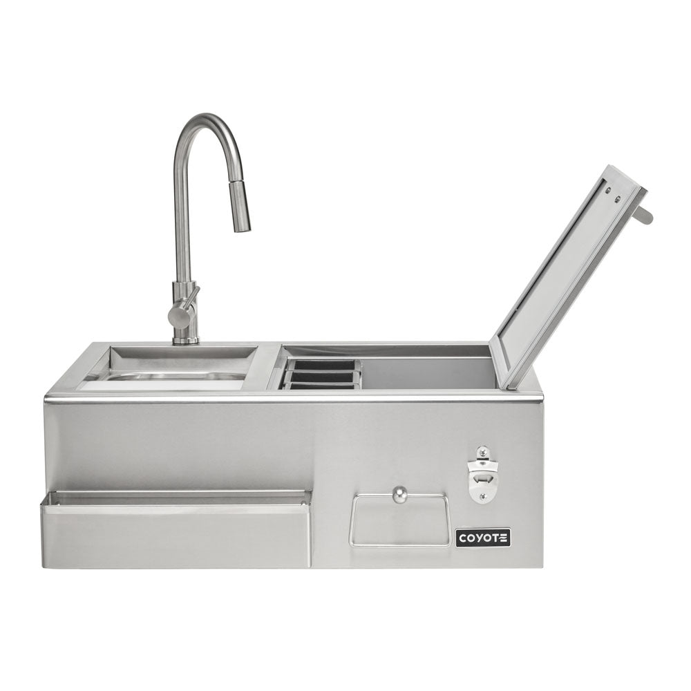 Coyote 30" Refreshment Center w/ Sink, Faucet, DI Cooler