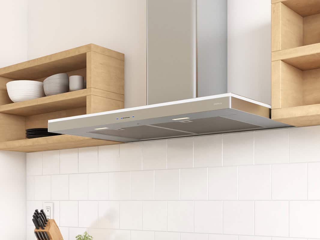 Zephyr Luce Chimney Hood 30" LED 600 CFM ACT
