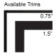 Empire Decorative Front 3/4" Black