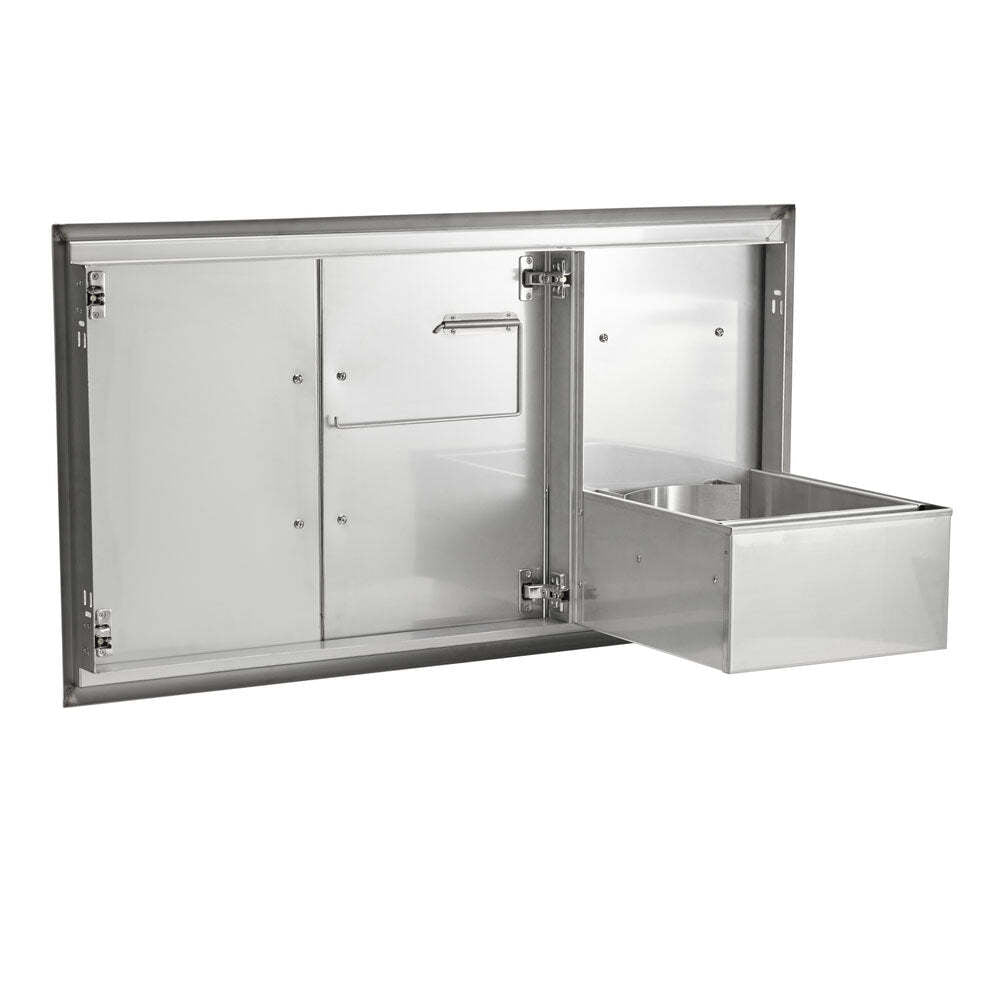 Coyote Combo Drawer - Pull out LP Tank and Double Door