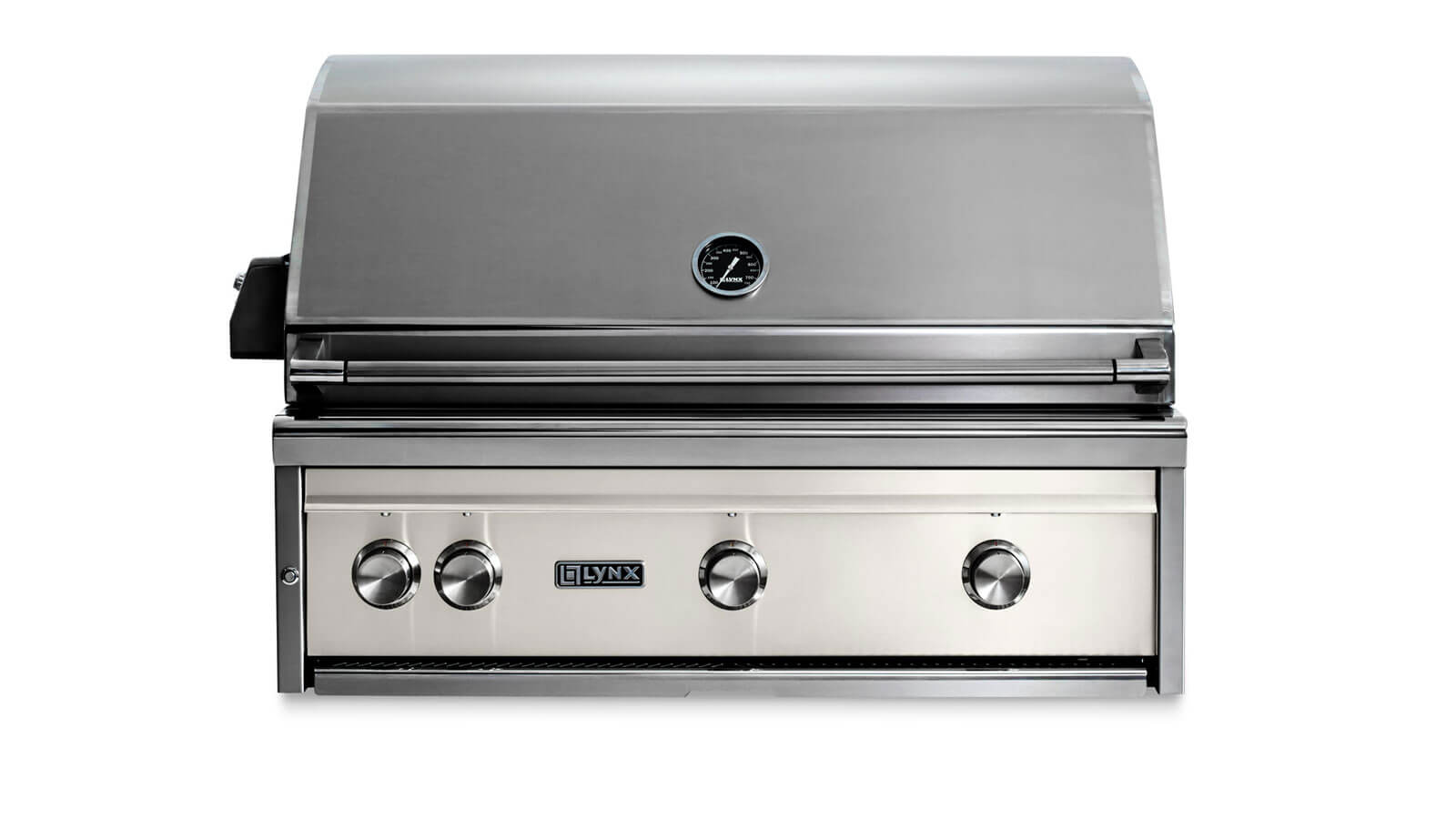 Lynx 36" Built-in Grill w All Ceramic Burners and Rotisserie - Glacier - Natural Gas