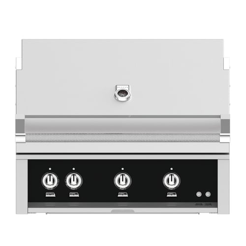 Hestan 36" Built-In Grill 3 Trellis Burners Rotisserie - Natural Gas - Stealth