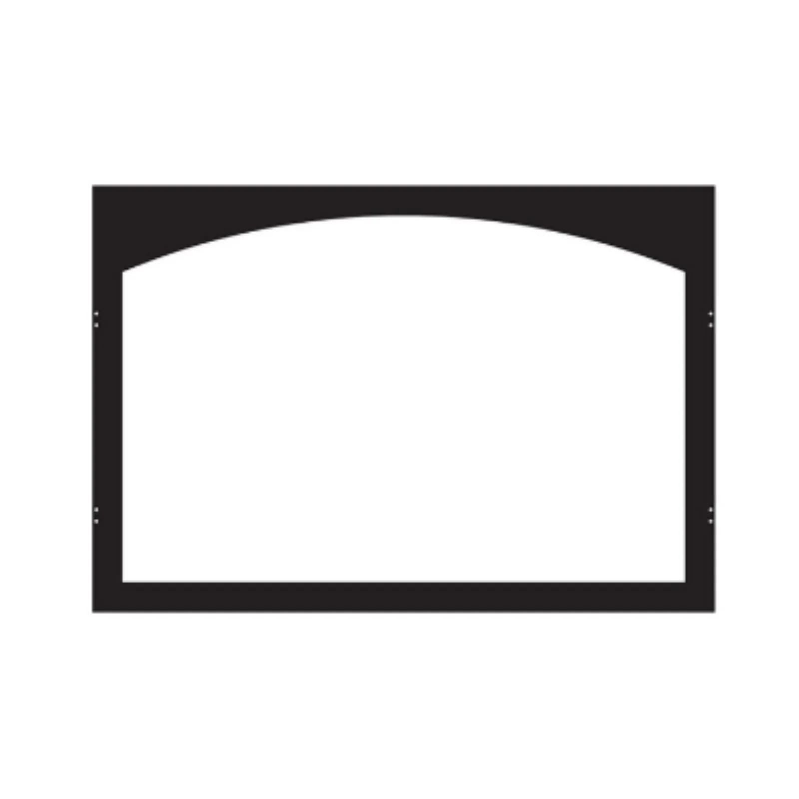 Empire Arch Hinge Door Frame 36" Black