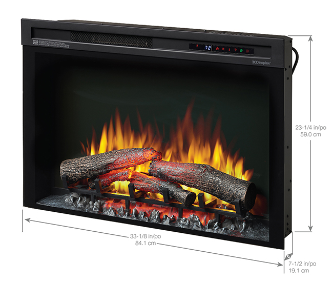 Dimplex Nova 33" Plug-In Electric Firebox - Logs