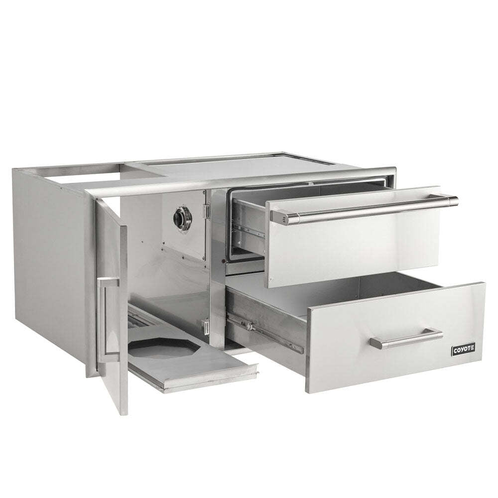 Coyote Combo Drawer - CWD, Storage Drawer, Single Access Door