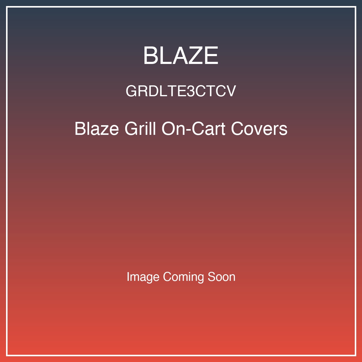 Blaze LTE 3-Burner Griddle Cover - Cart