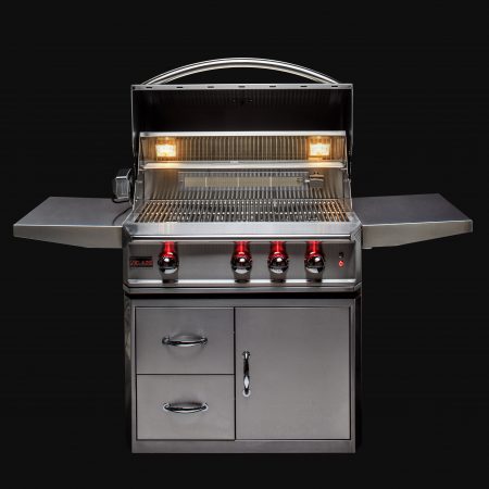 Blaze Professional LUX 34-Inch 3 Burner Built-In Gas Grill With Rear Infrared Burner (Natural Gas)