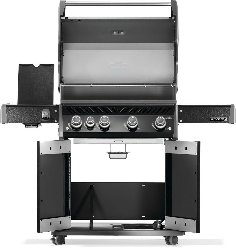 Napoleon Rogue PRO 525 SIB LP Gas Grill with Infrared Side Burners, Black