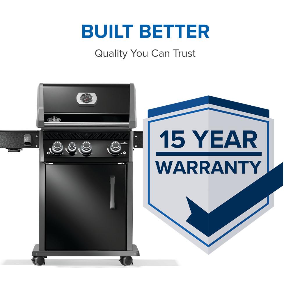 Napoleon Rogue PRO 425 SIB NG Grill with Infrared Side Burners, Black
