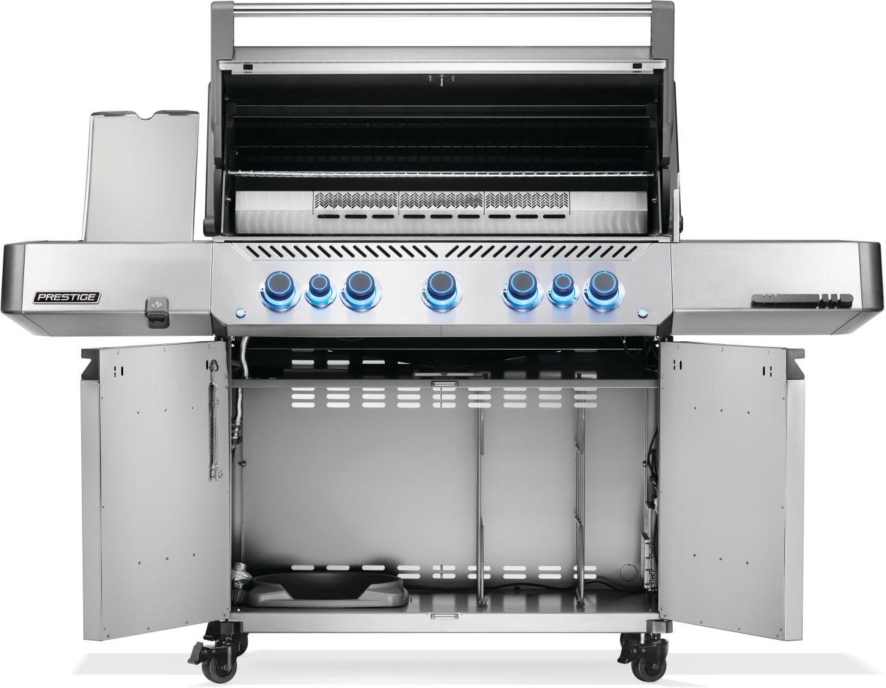 Napoleon Prestige 665 NG Grill with Infrared Side and Rear Burners, SS